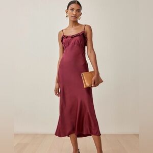 Reformation Aribella Silk Dress Sz XL